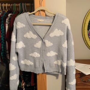 Blue cloud cardigan